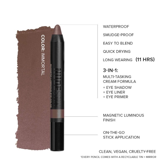 Nudestix Magnetic Luminous Eye Color, Immortal, 2.40g - Picture 4 of 5